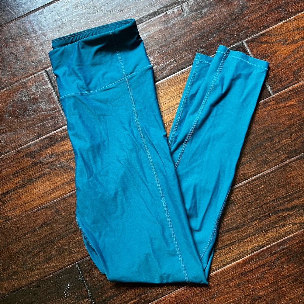 Sweaty Betty Full Length Shine Blue Leggings